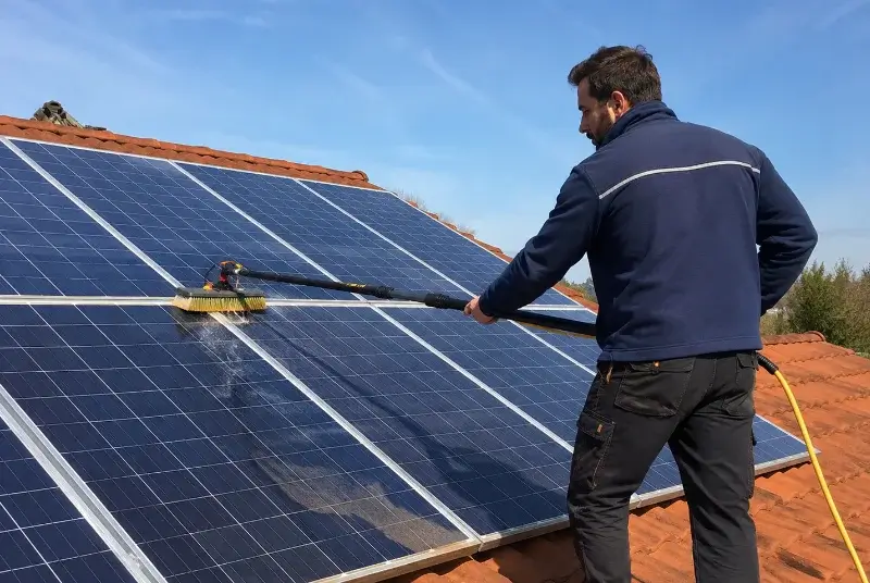 Nettoyage et entretien de panneaux solaires à Saint-Paul-la-Coste